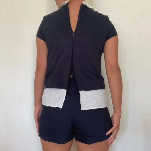 Zara blue and white romper XS - Picture 10 of 11